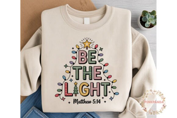 Be the Light Christmas Tree PNG Review: Illustrations for Branding