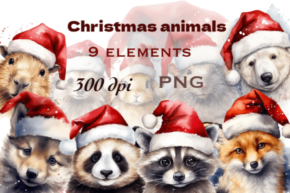 Christmas Animal Portraits Illustrations Review