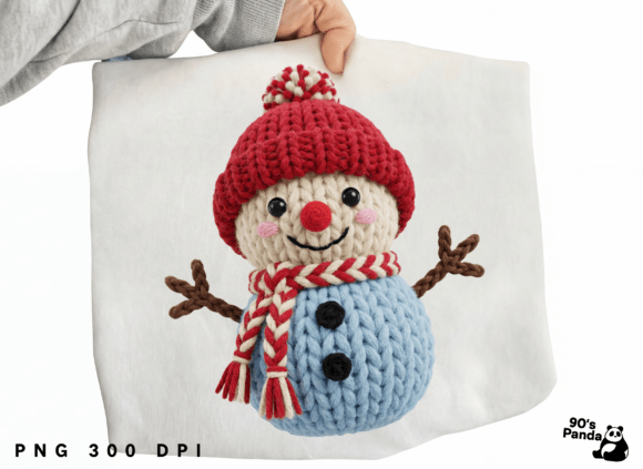 Christmas Crochet PNG, Faux Yarn Crochet