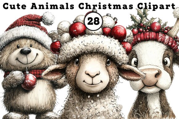 Cute Animals Christmas Clipart: A Practical Review for Illustrations