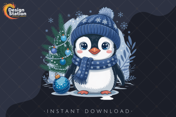 Cute Christmas Penguin Winter PNG: A Brand Designer’s Review for Illustrations
