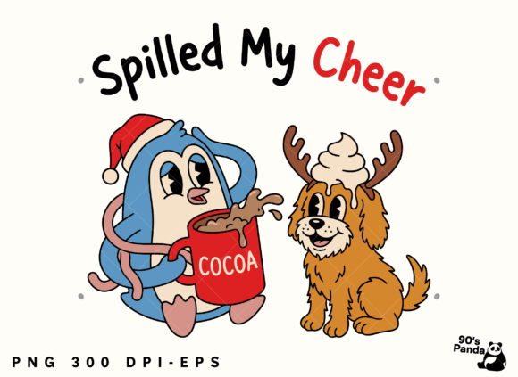 Funny Christmas Spilled Cheer, Png, Eps Illustrations Review