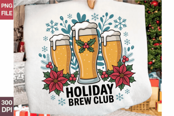 Holiday Brew Club Beer Christmas PNG Illustrations Review