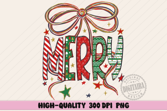 Merry Christmas Coquette Bow Png Review