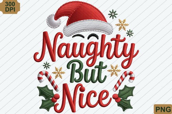 Naughty but Nice Christmas PNG Embroidery Review