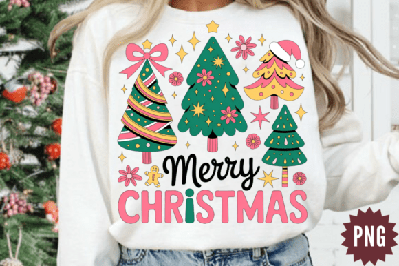 Pastel Trees Merry Christmas Sublimation: A Designer’s Review for Modern Illustrations