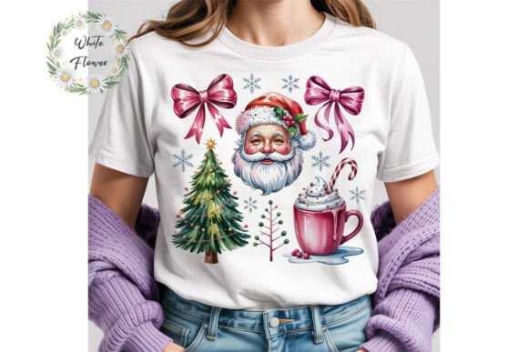 Pink Christmas Elements PNG Clipart for Illustrations