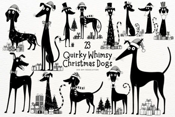Quirky Whimsy Christmas Dogs Clipart: A Publisher’s Review of Seasonal Illustrations