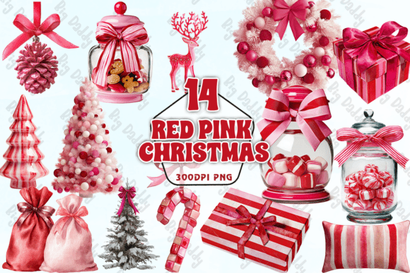 Red Pink Christmas PNG: A Brand Designer’s Review for Modern Illustrations