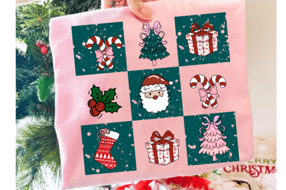 Retro Christmas Png Illustrations for Branding