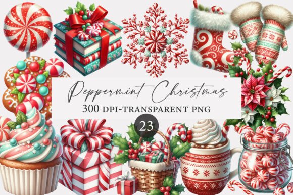 Watercolor Peppermint Christmas: A Review for Digital Sellers